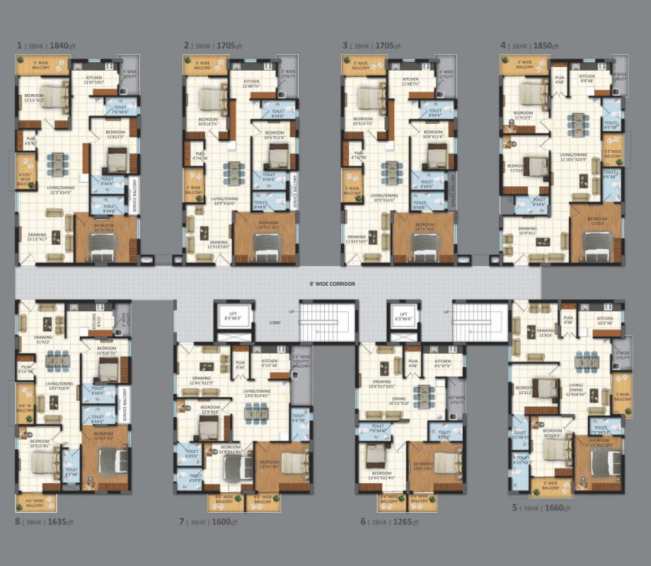 Vasavi Sri Nilayam Floor Plan 3