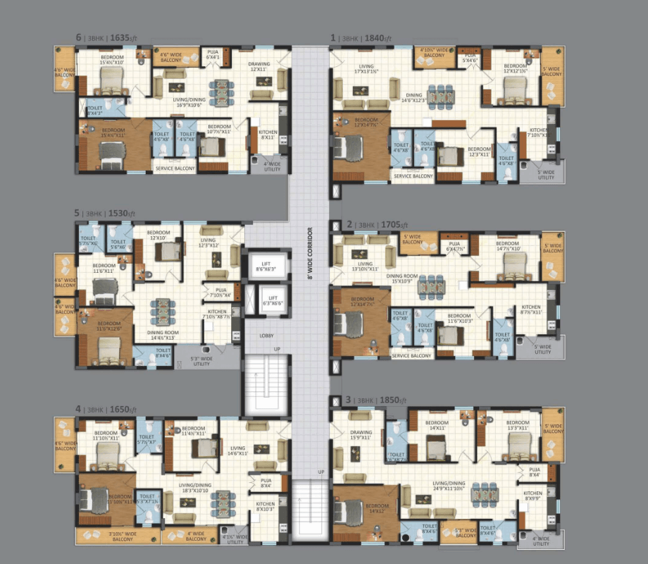 Vasavi Sri Nilayam Floor Plan 5