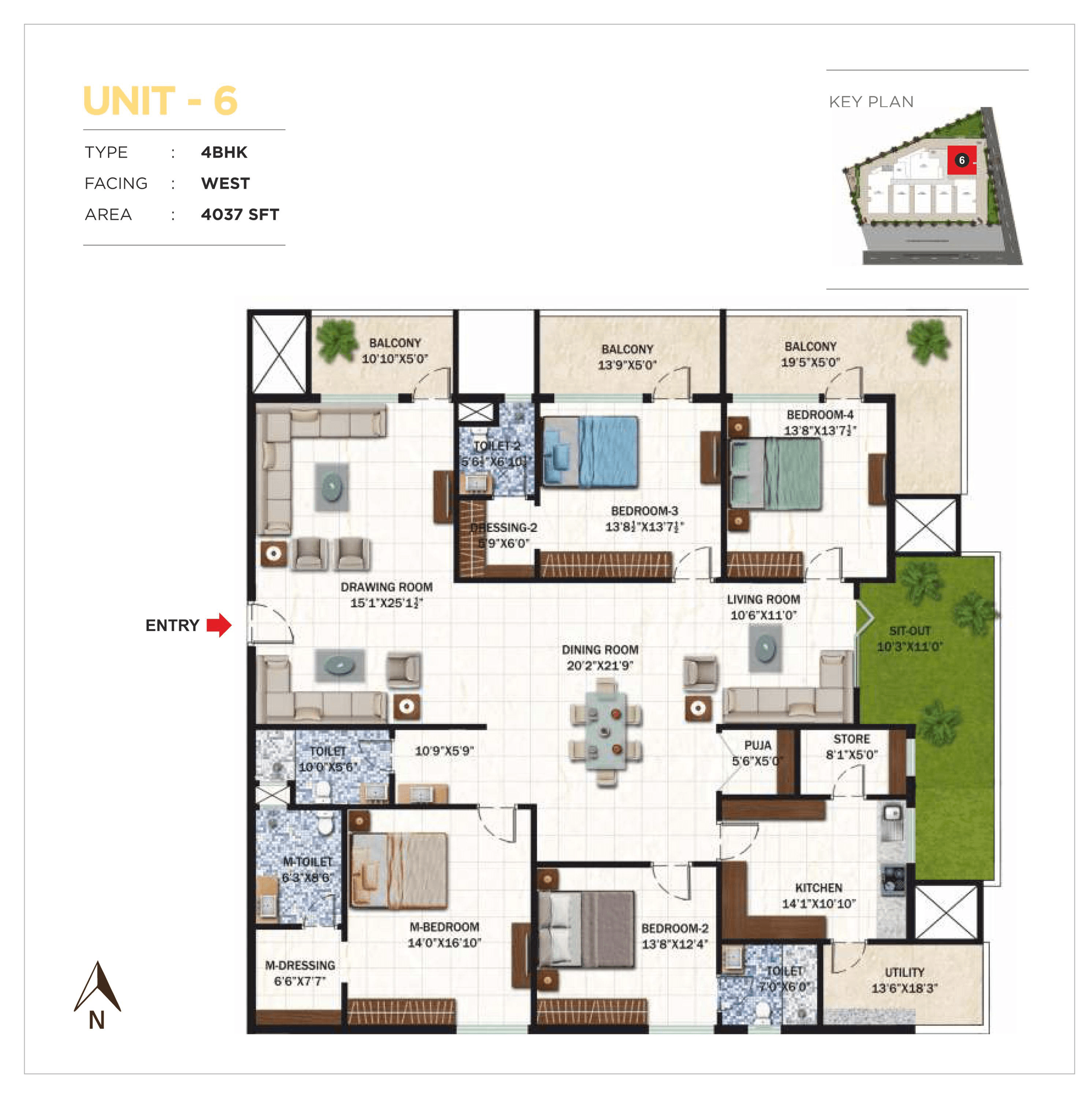 Vasavi Usharam Integra Floor Plan 6